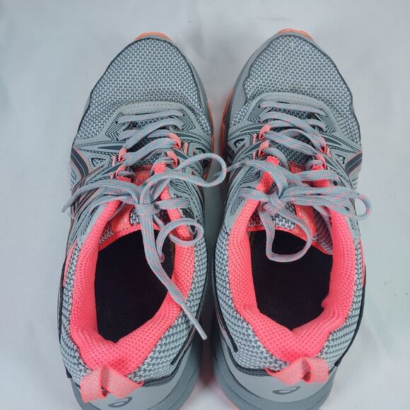 ASICS Gel-Venture 8 Womens Gray Coral Athletic Trail Running Sneakers - Picture 11 of 13